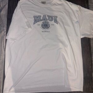 Maui White Graphic Tee